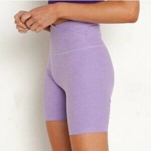 Beyond Yoga Spacedye At Your Leisure Bike Shorts in Lavender Crisp Size S